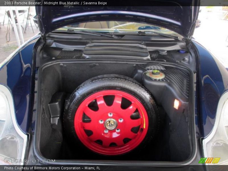 Midnight Blue Metallic / Savanna Beige 2003 Porsche Boxster
