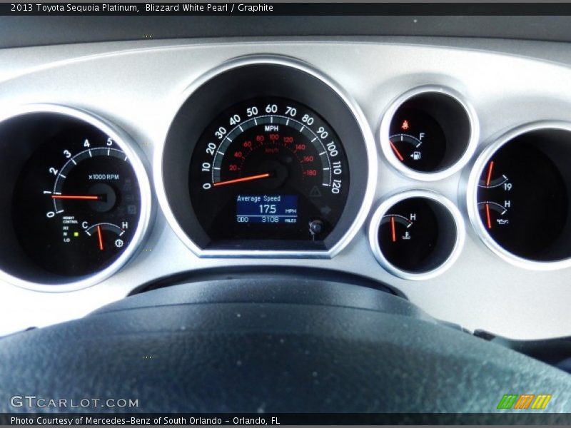  2013 Sequoia Platinum Platinum Gauges