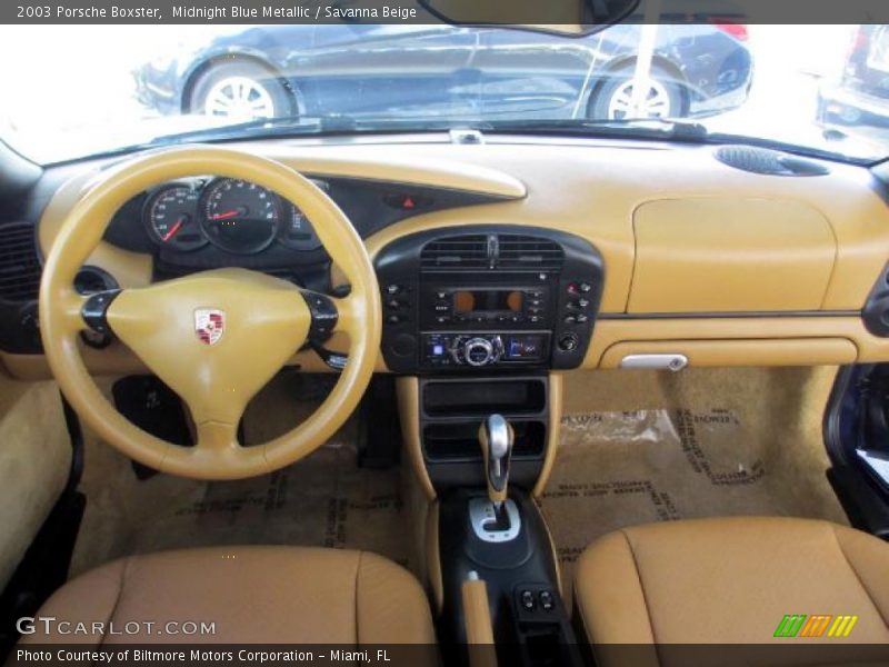 Midnight Blue Metallic / Savanna Beige 2003 Porsche Boxster