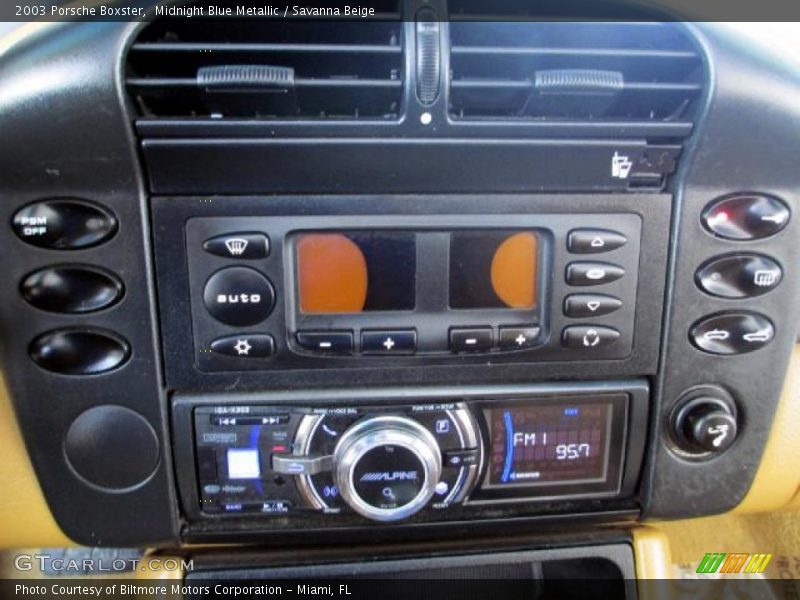 Midnight Blue Metallic / Savanna Beige 2003 Porsche Boxster
