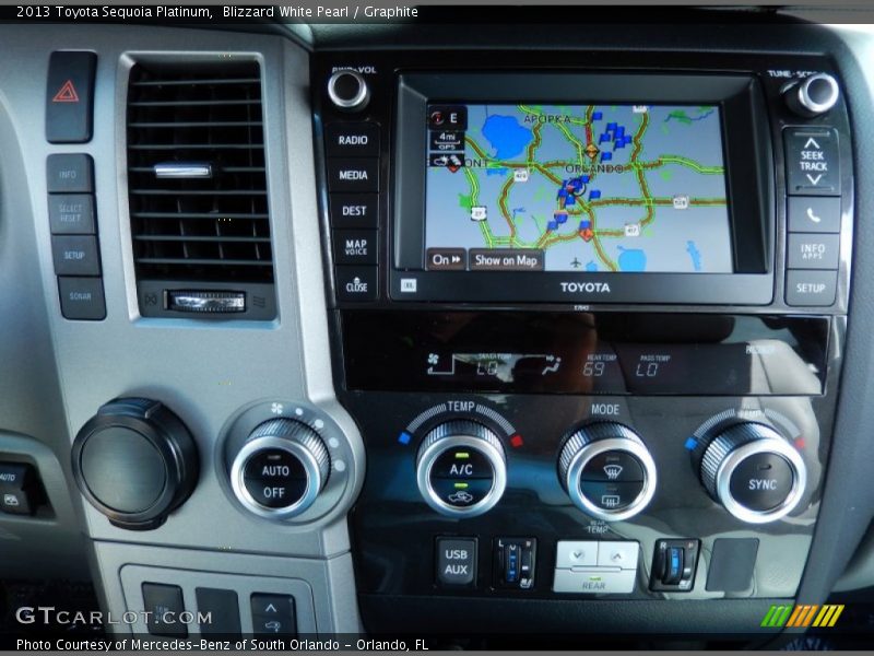Controls of 2013 Sequoia Platinum
