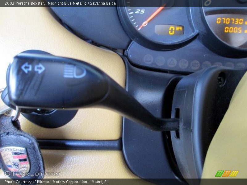 Midnight Blue Metallic / Savanna Beige 2003 Porsche Boxster