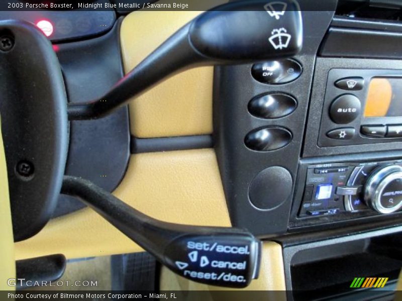 Midnight Blue Metallic / Savanna Beige 2003 Porsche Boxster