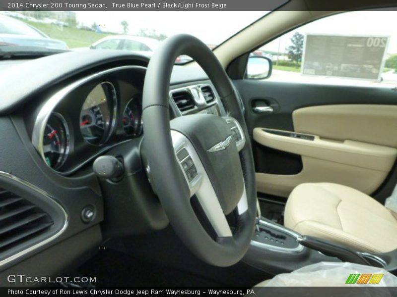 True Blue Pearl / Black/Light Frost Beige 2014 Chrysler 200 Touring Sedan