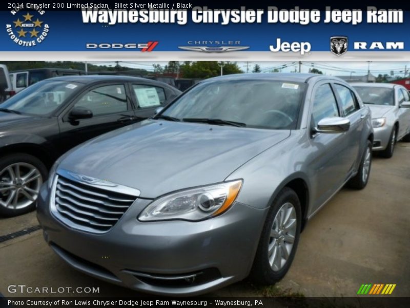 Billet Silver Metallic / Black 2014 Chrysler 200 Limited Sedan