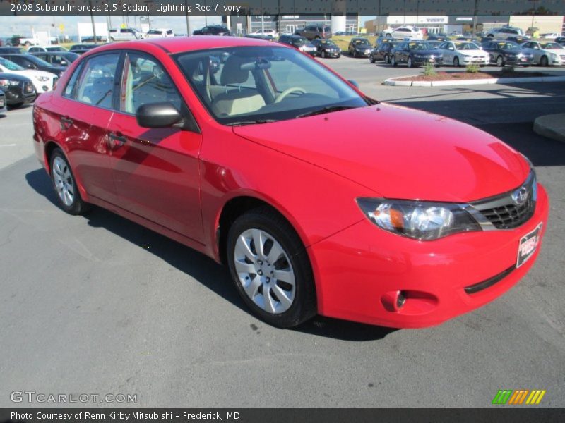 Front 3/4 View of 2008 Impreza 2.5i Sedan
