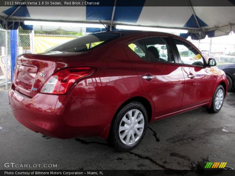 Red Brick / Charcoal 2012 Nissan Versa 1.6 SV Sedan