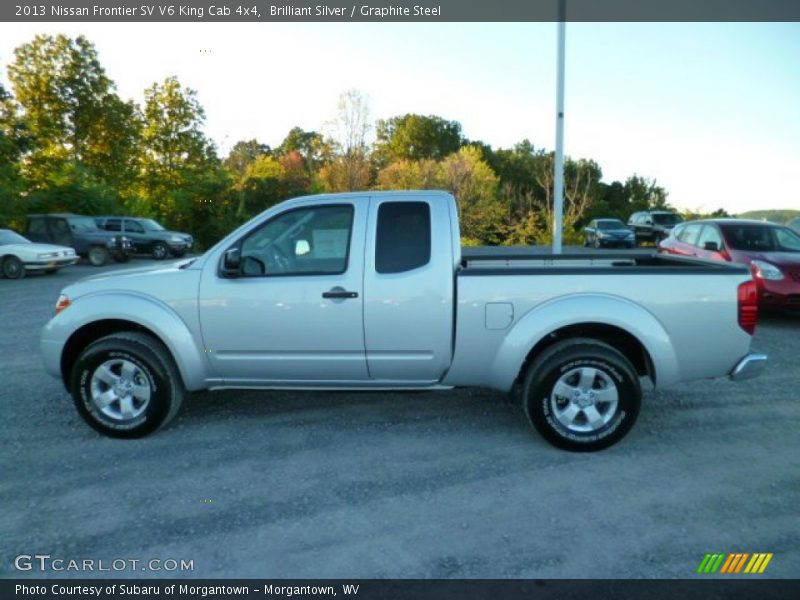 Brilliant Silver / Graphite Steel 2013 Nissan Frontier SV V6 King Cab 4x4