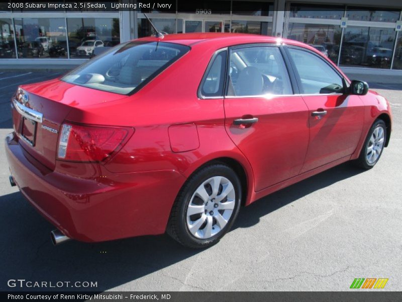 Lightning Red / Ivory 2008 Subaru Impreza 2.5i Sedan