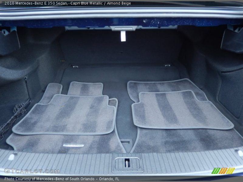 Capri Blue Metallic / Almond Beige 2010 Mercedes-Benz E 350 Sedan