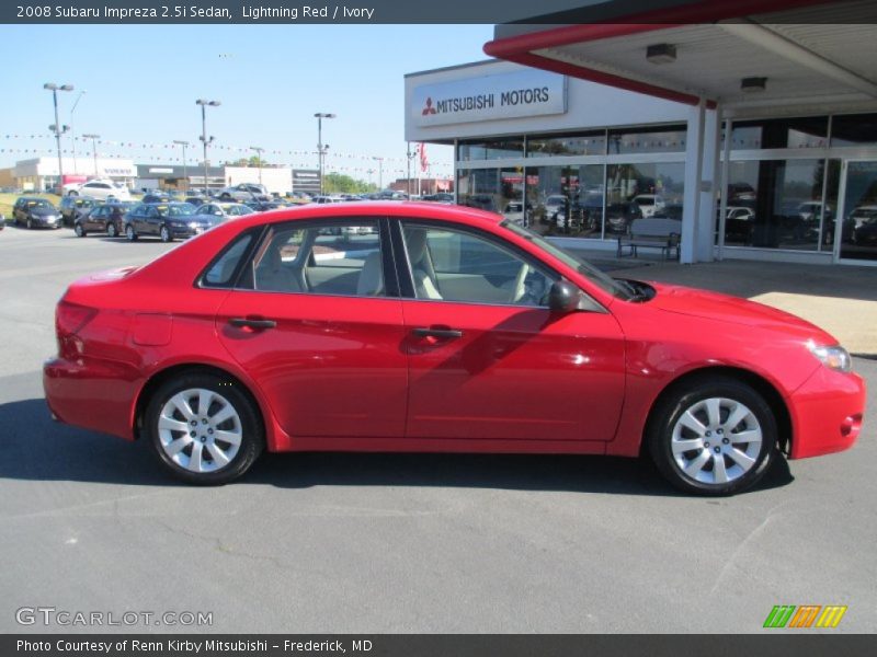 Lightning Red / Ivory 2008 Subaru Impreza 2.5i Sedan