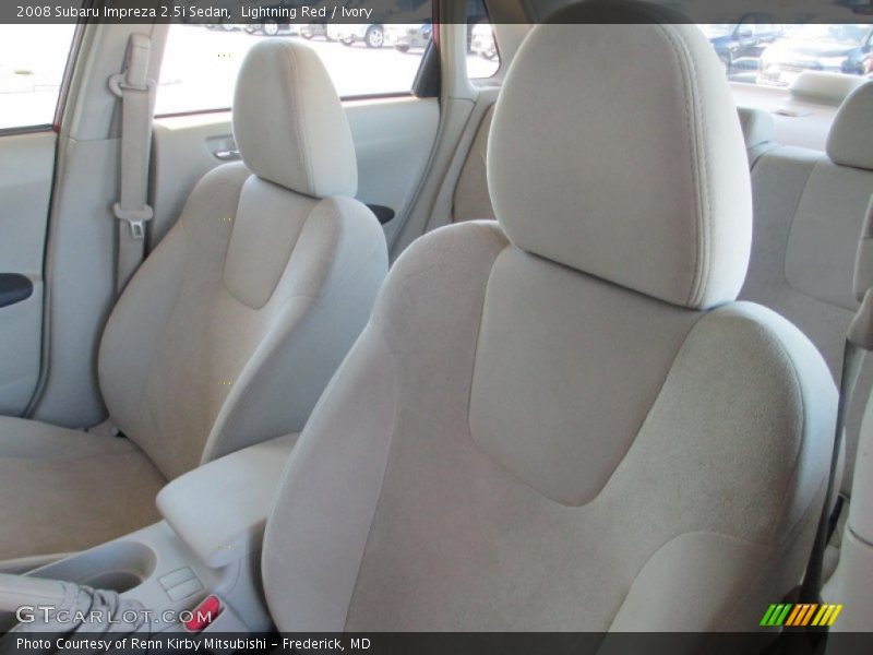 Lightning Red / Ivory 2008 Subaru Impreza 2.5i Sedan