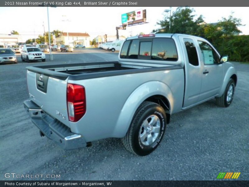 Brilliant Silver / Graphite Steel 2013 Nissan Frontier SV V6 King Cab 4x4