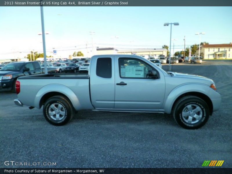 Brilliant Silver / Graphite Steel 2013 Nissan Frontier SV V6 King Cab 4x4