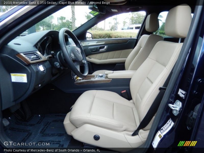 Capri Blue Metallic / Almond Beige 2010 Mercedes-Benz E 350 Sedan