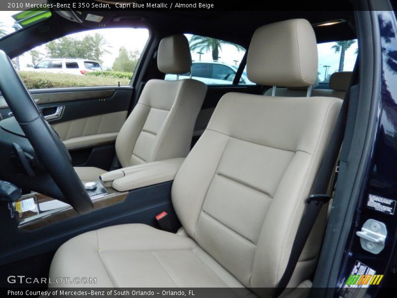 Capri Blue Metallic / Almond Beige 2010 Mercedes-Benz E 350 Sedan