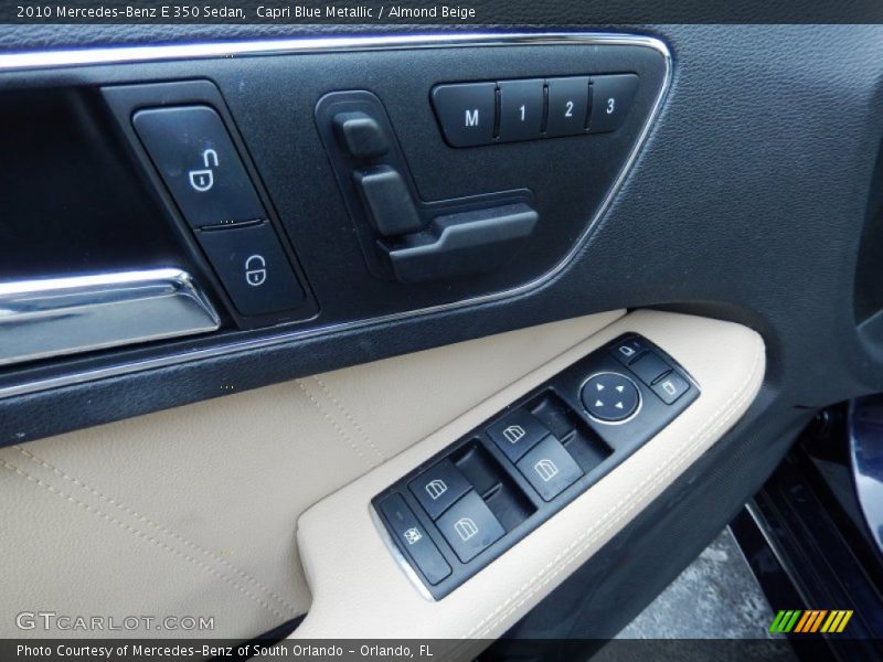 Capri Blue Metallic / Almond Beige 2010 Mercedes-Benz E 350 Sedan