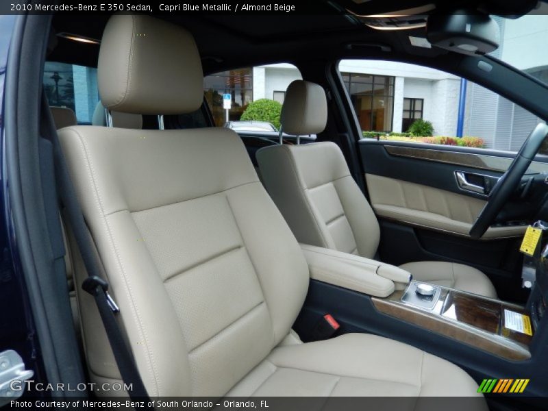 Capri Blue Metallic / Almond Beige 2010 Mercedes-Benz E 350 Sedan