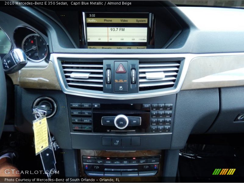 Capri Blue Metallic / Almond Beige 2010 Mercedes-Benz E 350 Sedan