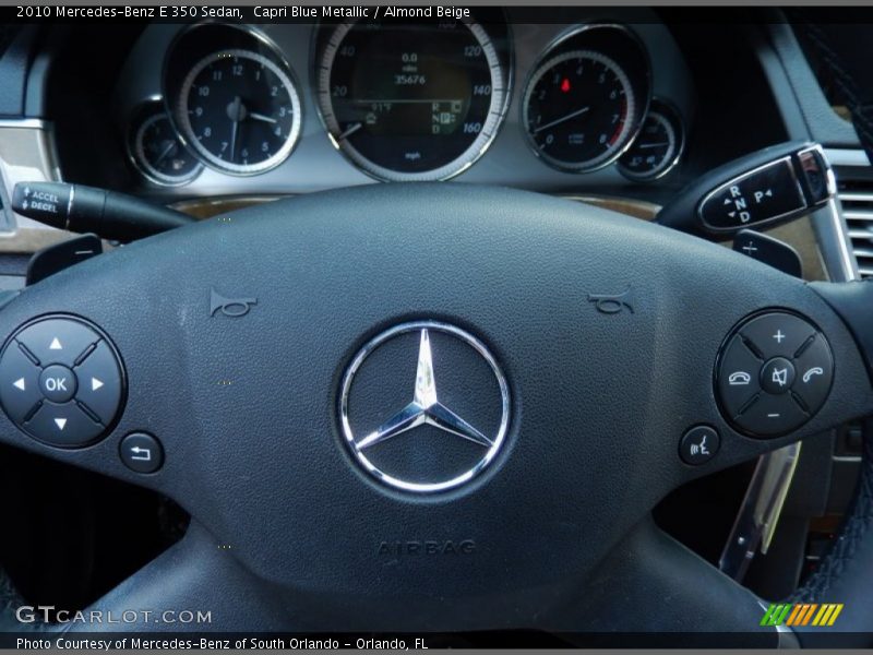 Capri Blue Metallic / Almond Beige 2010 Mercedes-Benz E 350 Sedan