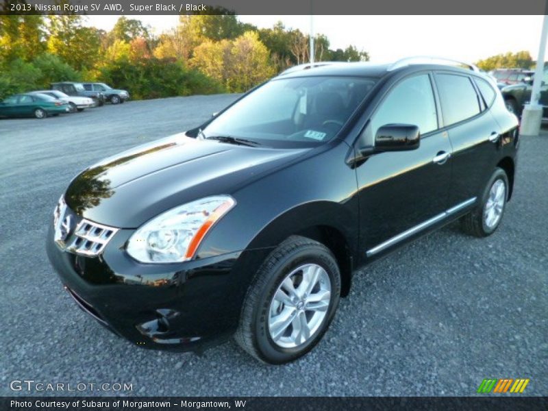 Super Black / Black 2013 Nissan Rogue SV AWD