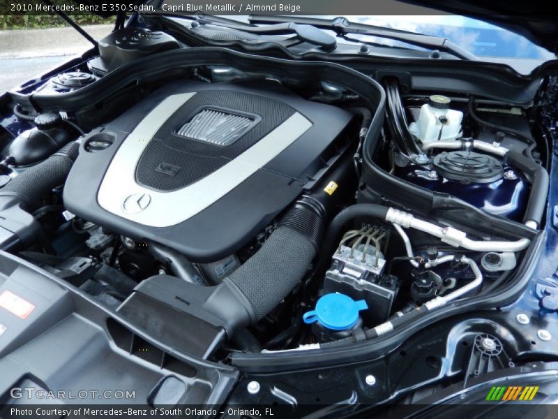 Capri Blue Metallic / Almond Beige 2010 Mercedes-Benz E 350 Sedan