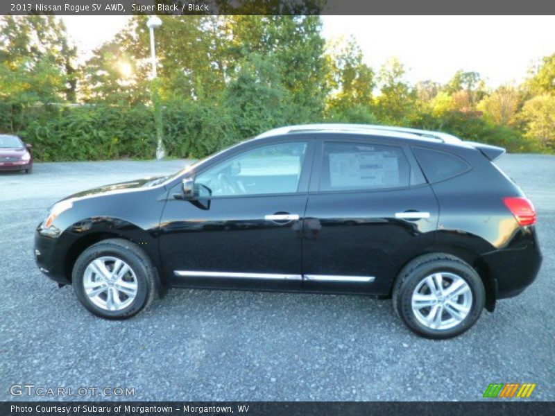 Super Black / Black 2013 Nissan Rogue SV AWD