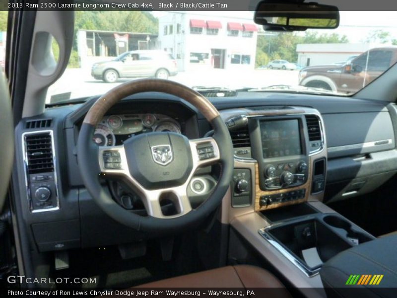 Black / Black/Cattle Tan 2013 Ram 2500 Laramie Longhorn Crew Cab 4x4