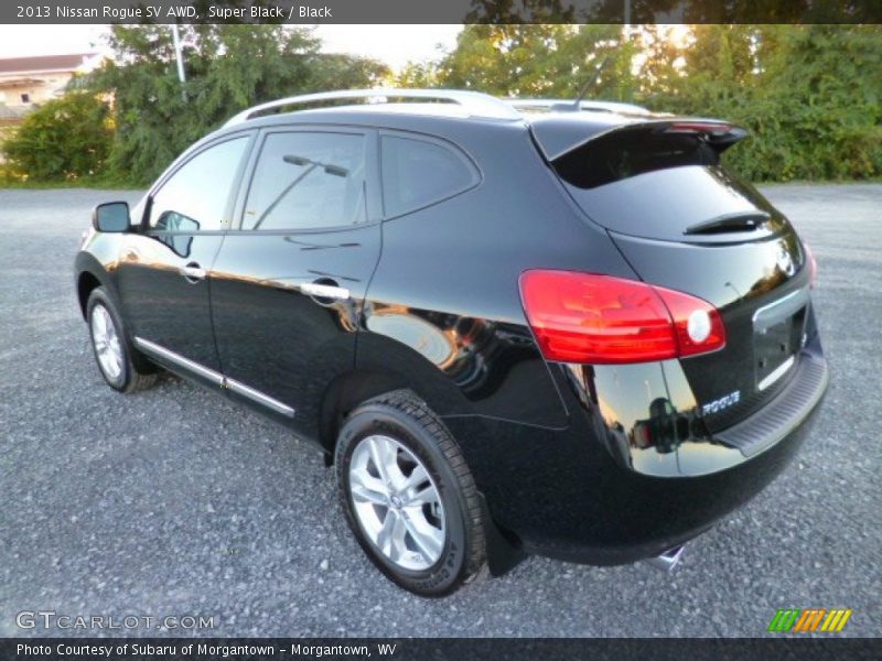 Super Black / Black 2013 Nissan Rogue SV AWD