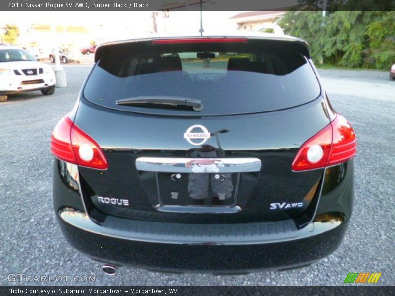 Super Black / Black 2013 Nissan Rogue SV AWD