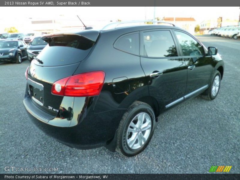 Super Black / Black 2013 Nissan Rogue SV AWD