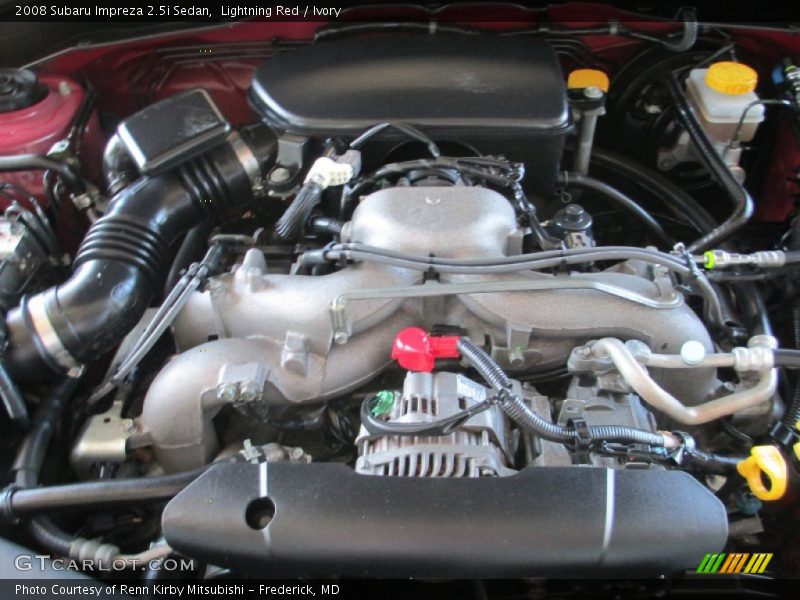 Lightning Red / Ivory 2008 Subaru Impreza 2.5i Sedan