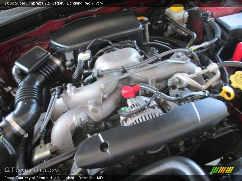 Lightning Red / Ivory 2008 Subaru Impreza 2.5i Sedan