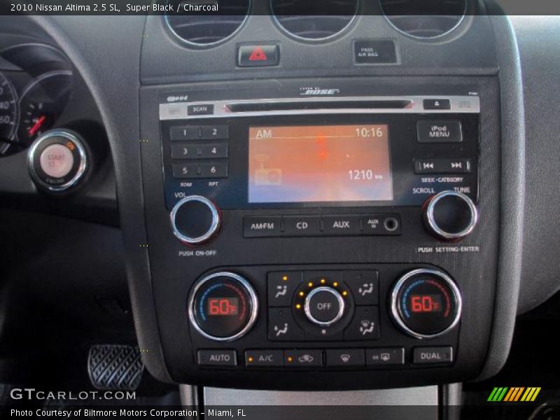Super Black / Charcoal 2010 Nissan Altima 2.5 SL