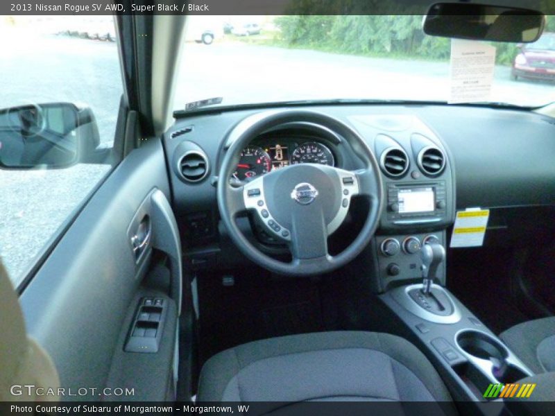 Super Black / Black 2013 Nissan Rogue SV AWD