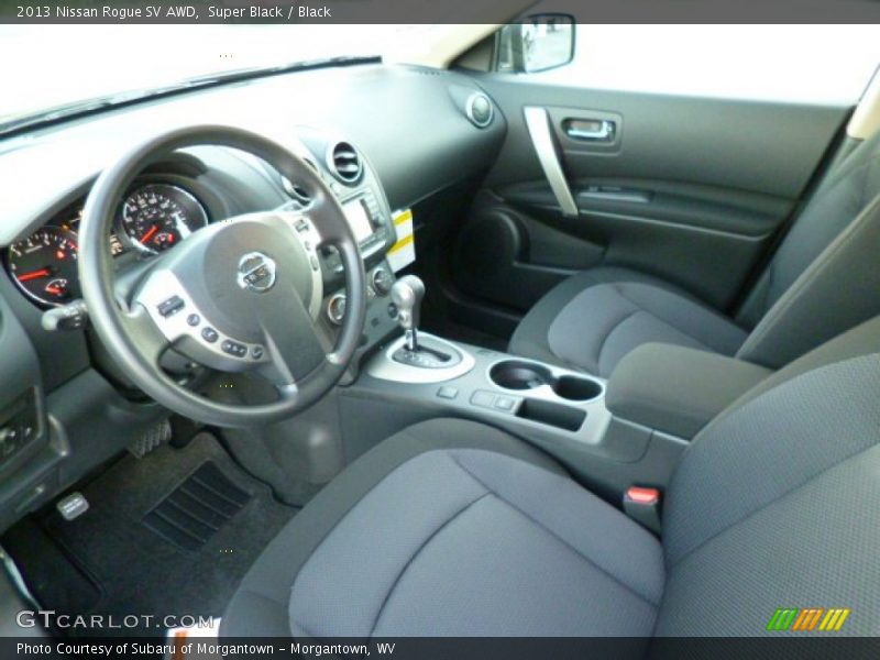 Super Black / Black 2013 Nissan Rogue SV AWD