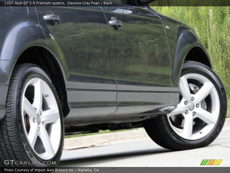 Daytona Gray Pearl / Black 2007 Audi Q7 3.6 Premium quattro