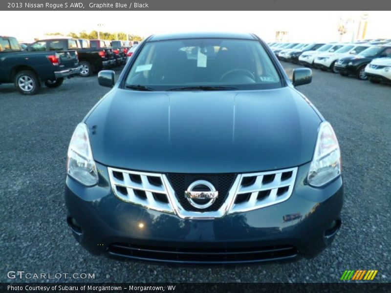 Graphite Blue / Black 2013 Nissan Rogue S AWD