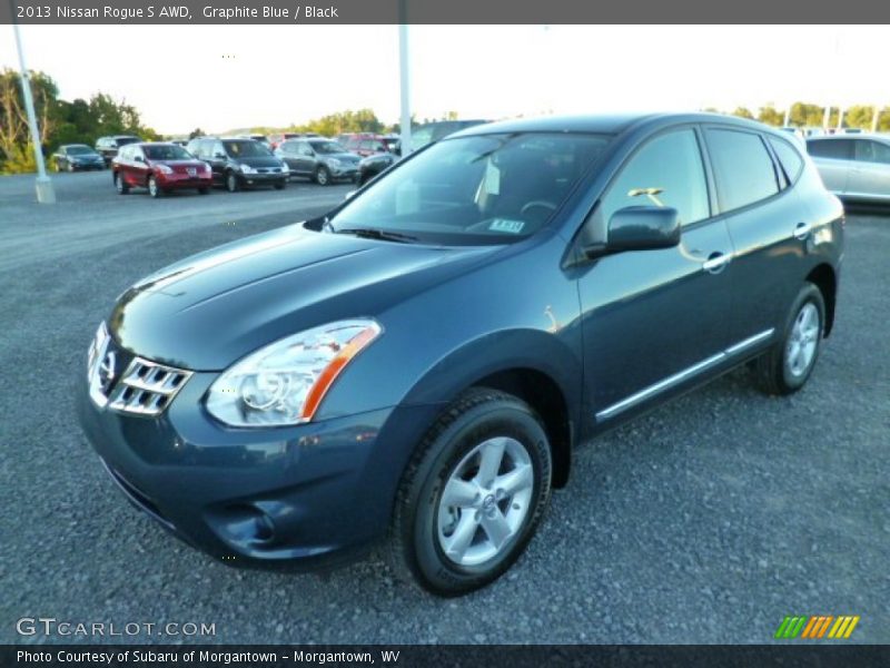 Graphite Blue / Black 2013 Nissan Rogue S AWD