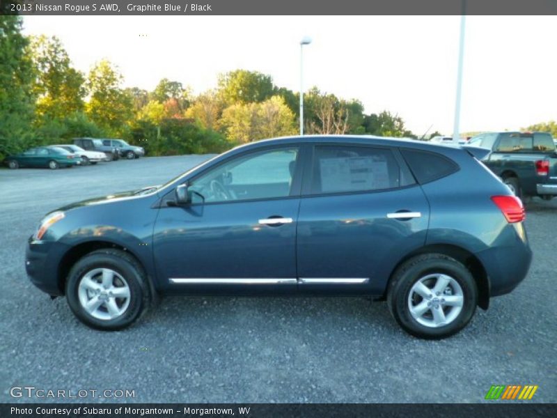 Graphite Blue / Black 2013 Nissan Rogue S AWD