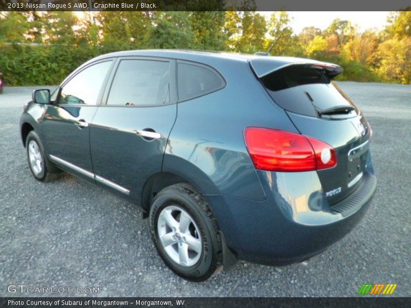 Graphite Blue / Black 2013 Nissan Rogue S AWD