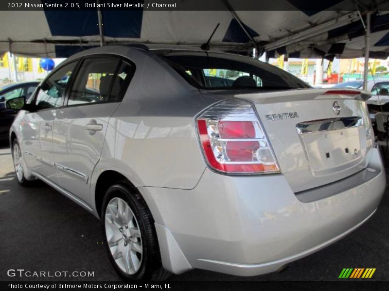 Brilliant Silver Metallic / Charcoal 2012 Nissan Sentra 2.0 S
