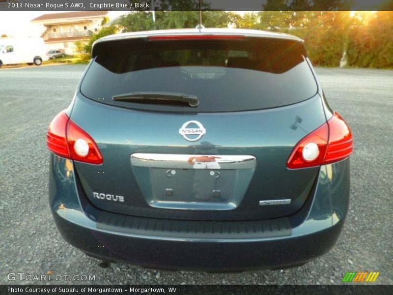 Graphite Blue / Black 2013 Nissan Rogue S AWD