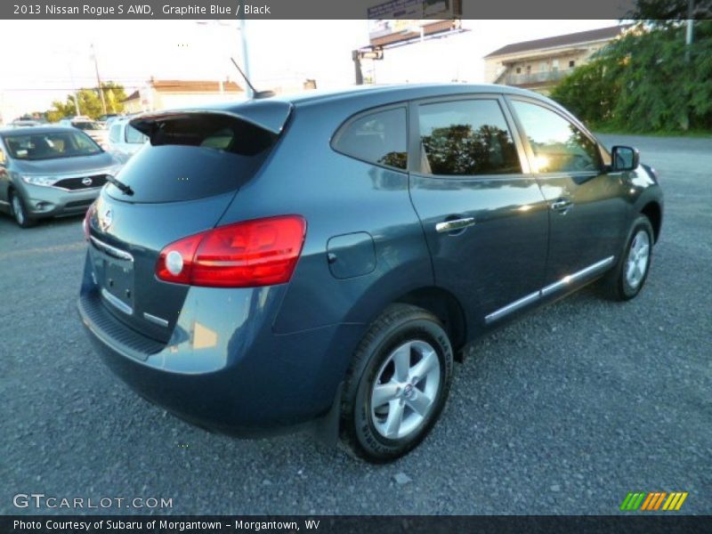 Graphite Blue / Black 2013 Nissan Rogue S AWD