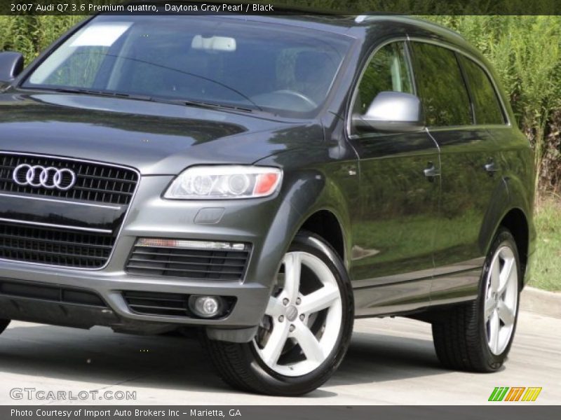 Daytona Gray Pearl / Black 2007 Audi Q7 3.6 Premium quattro