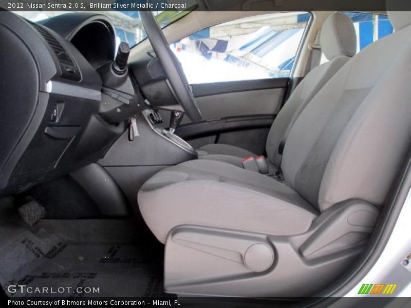 Brilliant Silver Metallic / Charcoal 2012 Nissan Sentra 2.0 S