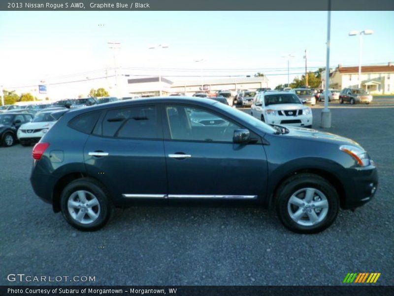 Graphite Blue / Black 2013 Nissan Rogue S AWD