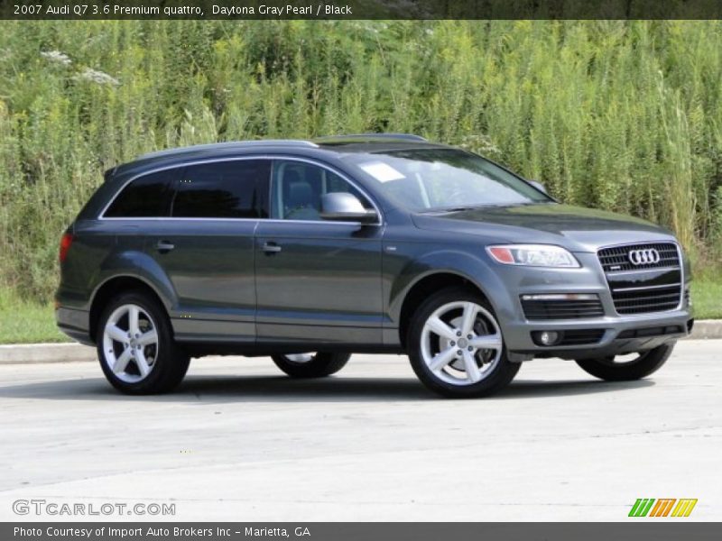 Daytona Gray Pearl / Black 2007 Audi Q7 3.6 Premium quattro