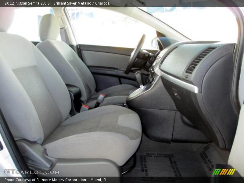 Brilliant Silver Metallic / Charcoal 2012 Nissan Sentra 2.0 S
