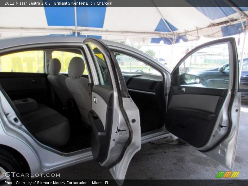 Brilliant Silver Metallic / Charcoal 2012 Nissan Sentra 2.0 S